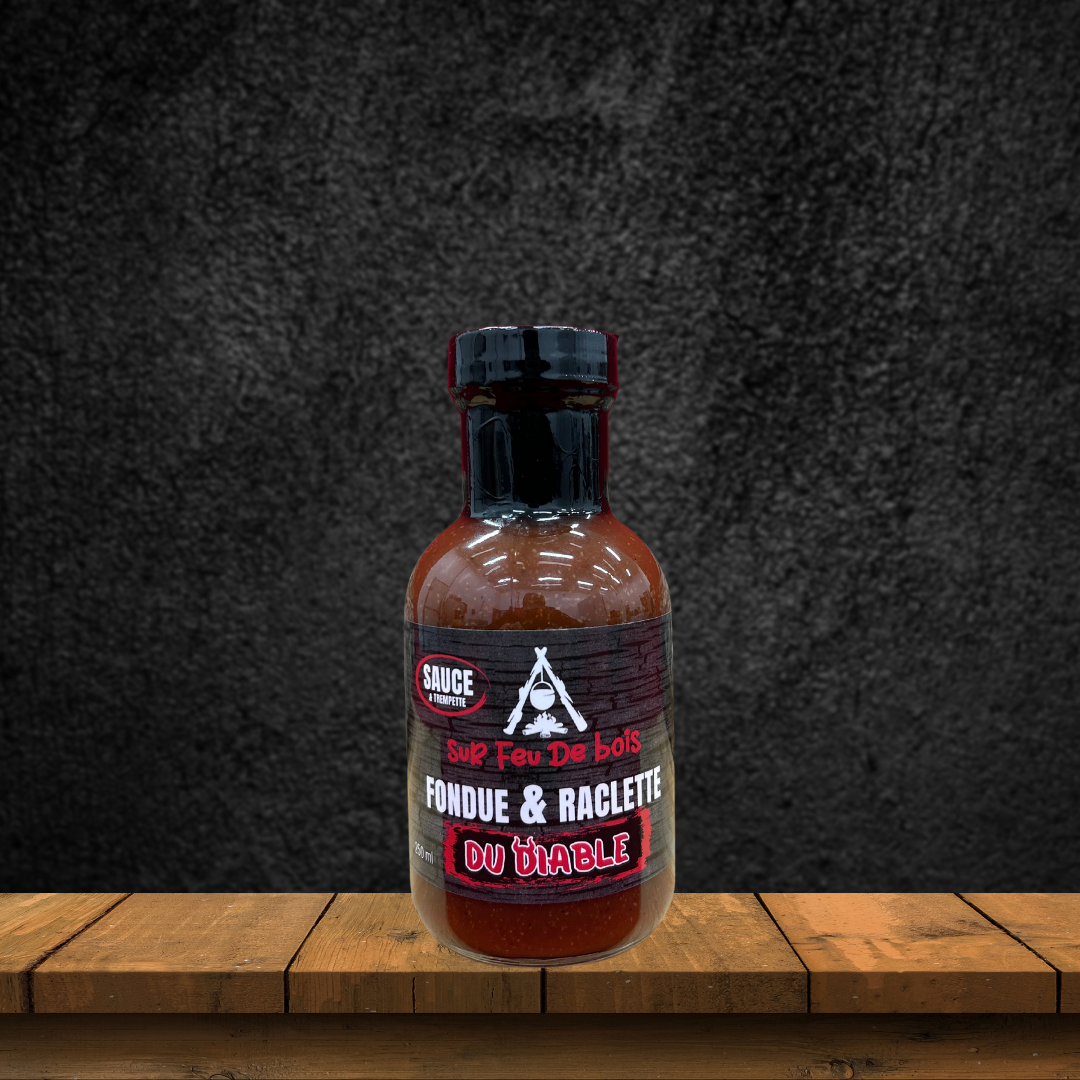 Sauce fondue & raclette Du Diable 250ml – Sur Feu De Bois Sauce fondue & raclette Du Diable 250ml – Sur Feu De Bois