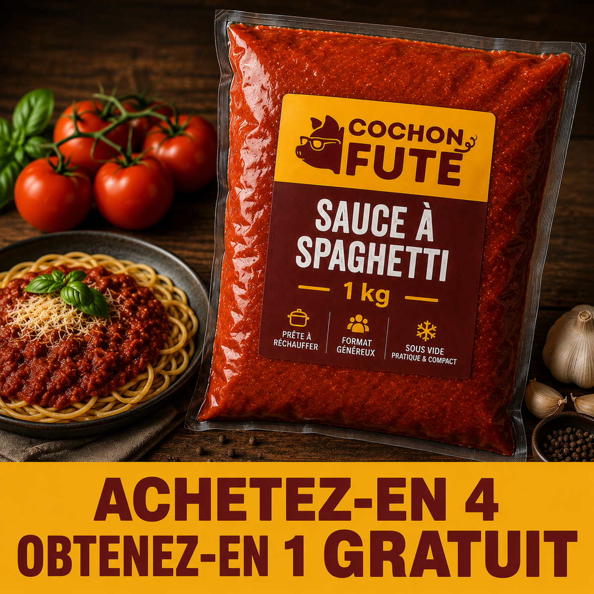 Sauce à spaghetti - Cochon Futé