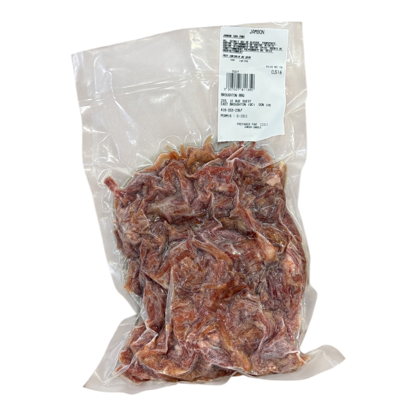 Jambon effiloché