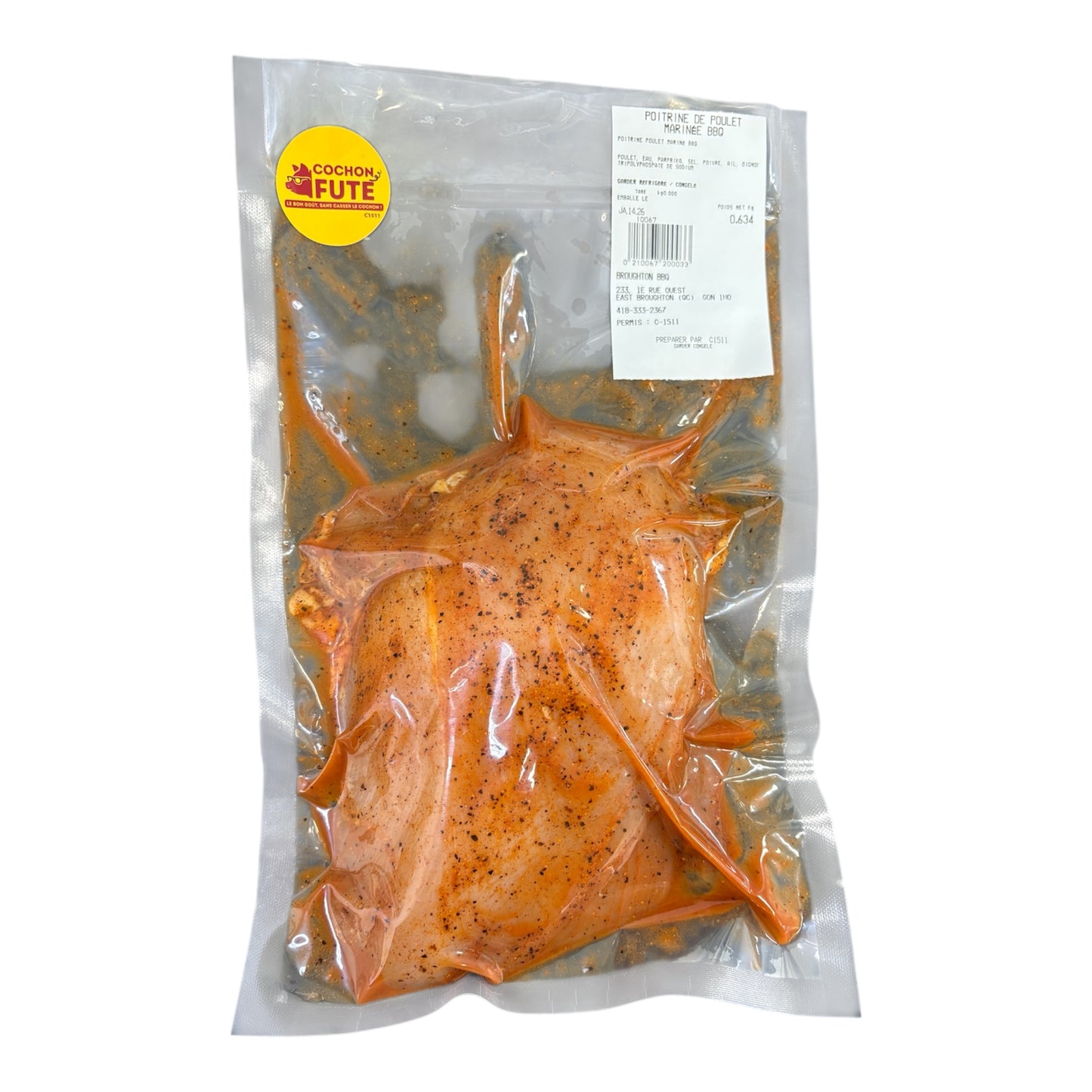 Poitrine de poulet marinée 3 KG