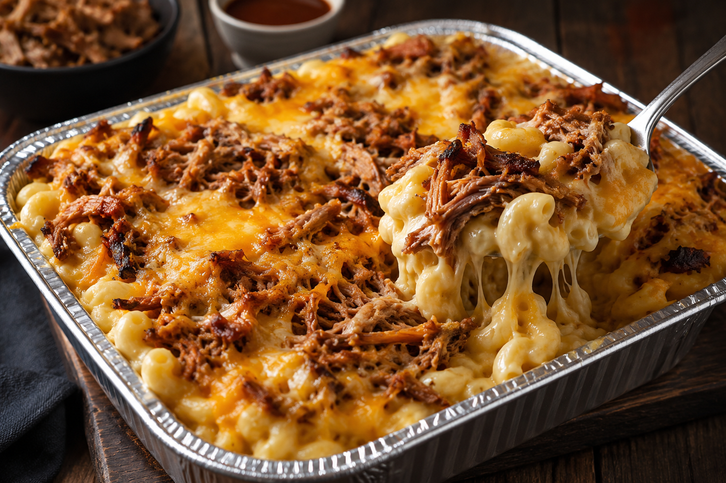 Mac & cheese porc effiloché - Cochon Futé