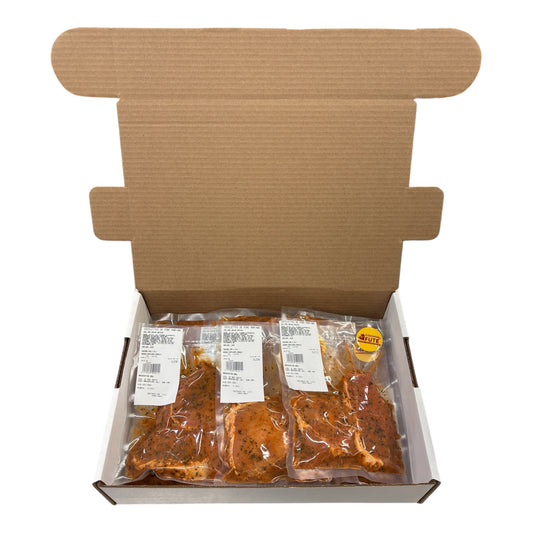 Côtelettes de porc marinées Souvlaki (12x225g)